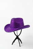 Bling Purple Cowboy Hat