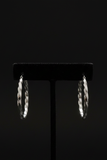 Silver Hoops pierced Earrings