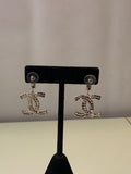 Pierced Rhinestone Earrings