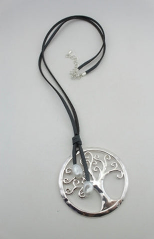 Leather Tree of Life Necklace