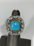 Statement Ring with Turquoise Stone