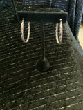 Silver Hoops pierced Earrings