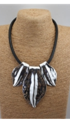 Leather Statement Necklace