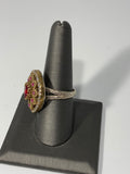 Statement Ring with Ruby Red Stones